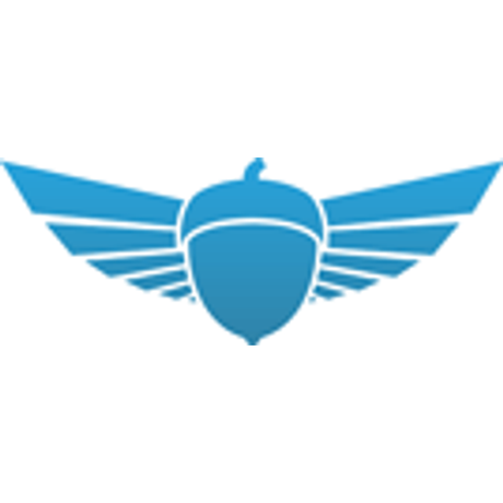 Squirrel logo, bevinget eikenøtt