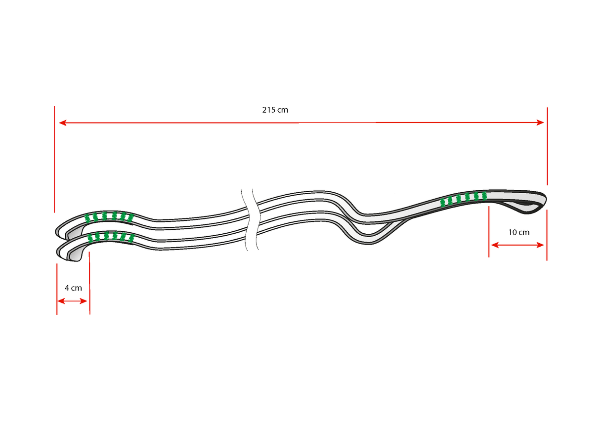 Tandem dyneema y riser