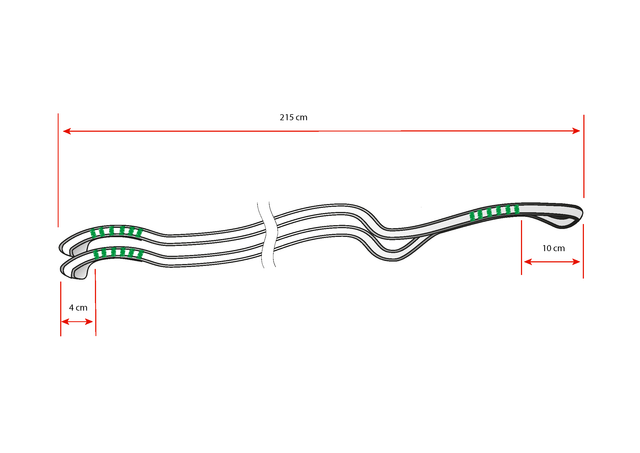 Tandem dyneema y riser